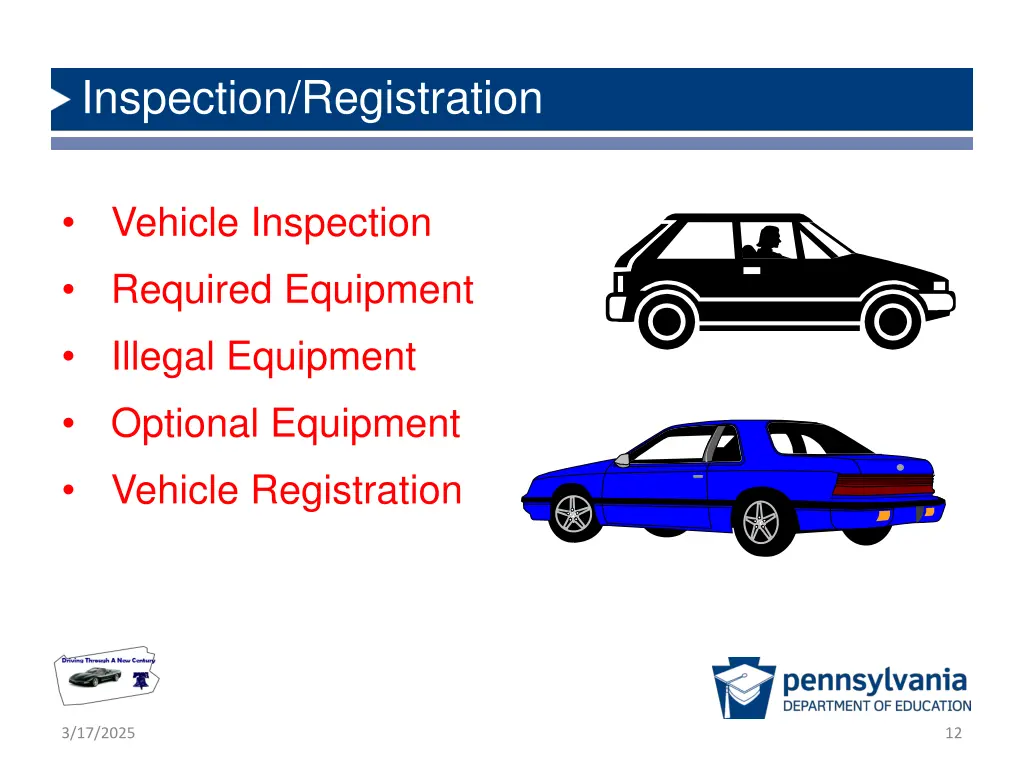inspection registration