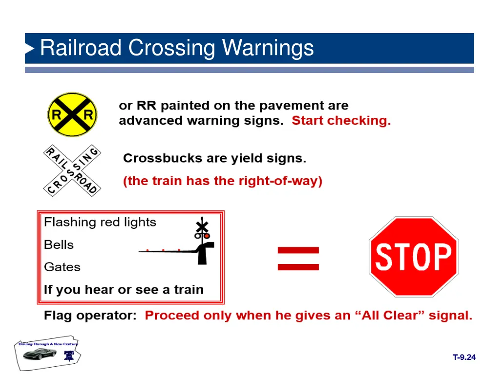 railroad crossing warnings