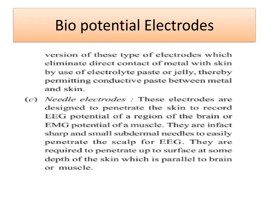 bio potential electrodes 1