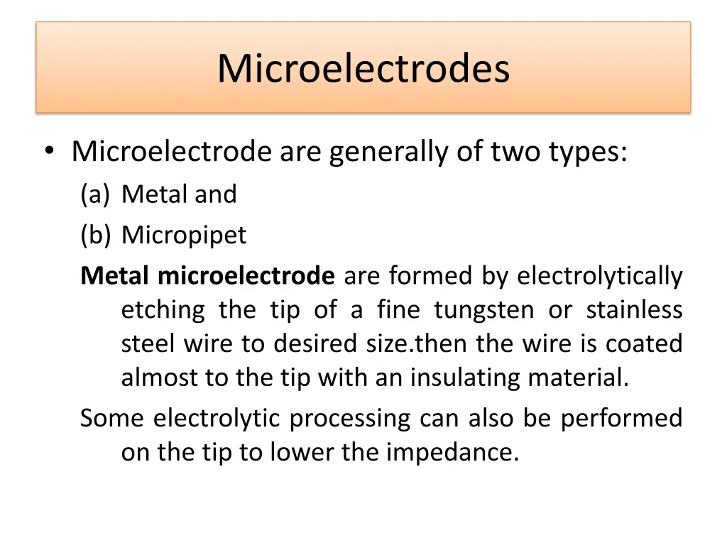 microelectrodes 1
