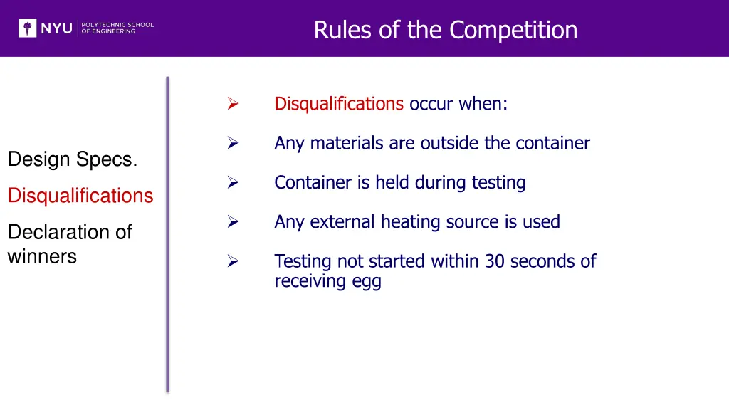 rules of the competition 1