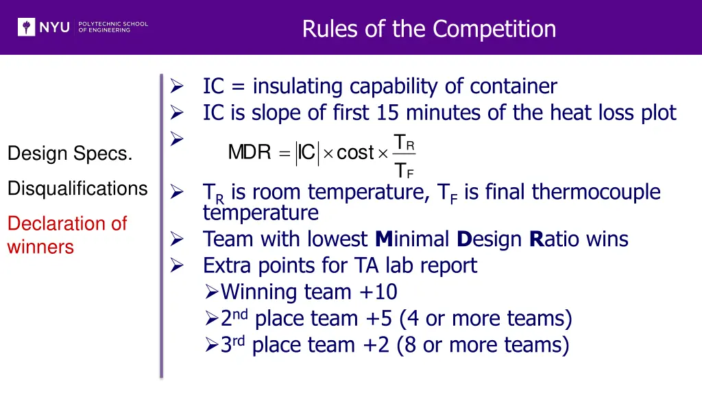 rules of the competition 2