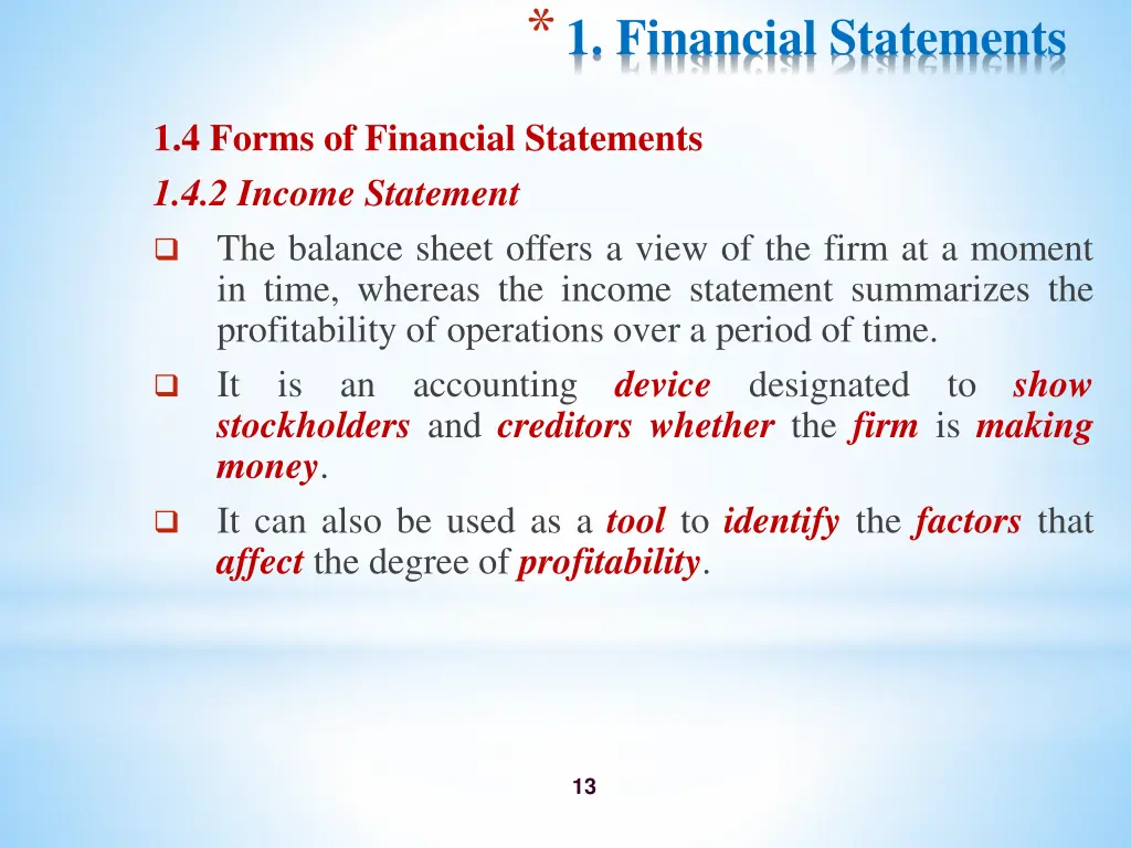 1 financial statements 10