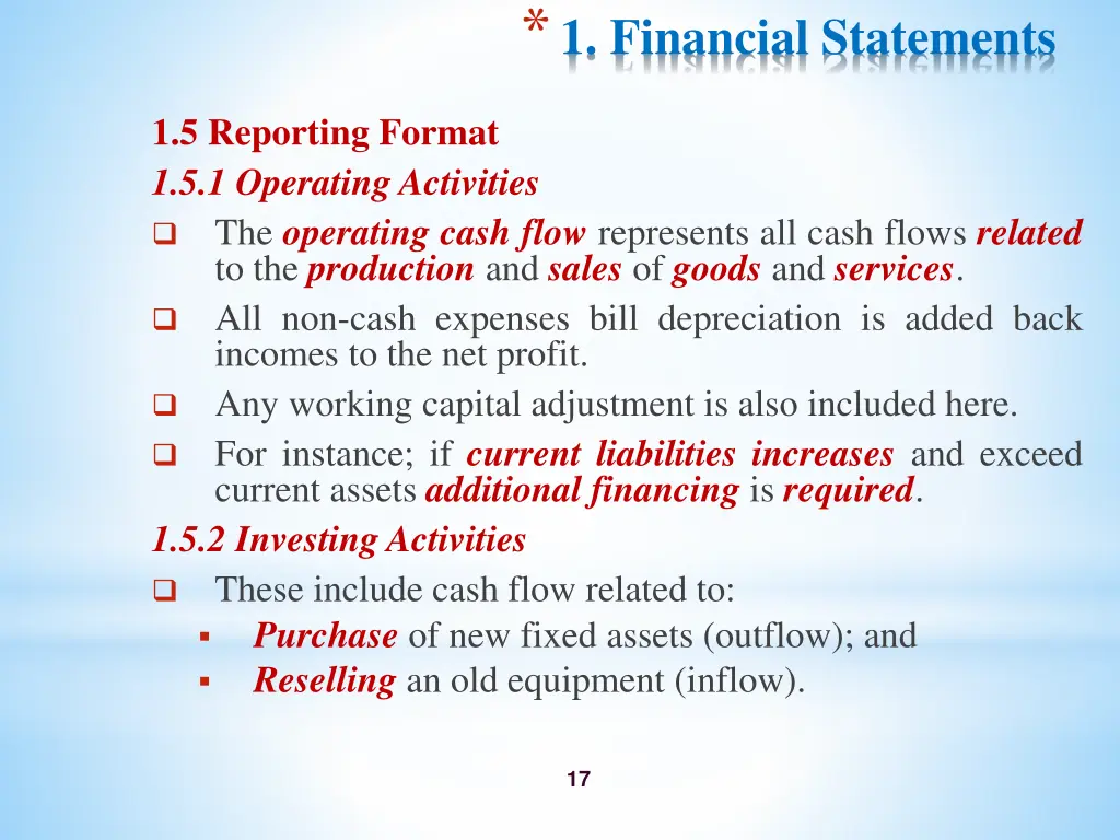 1 financial statements 14