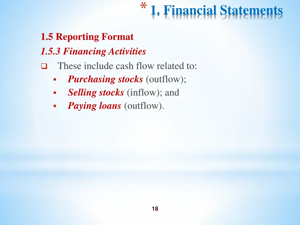 1 financial statements 15