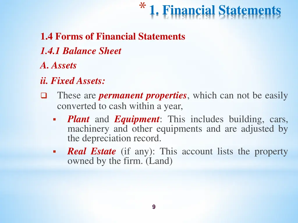 1 financial statements 6