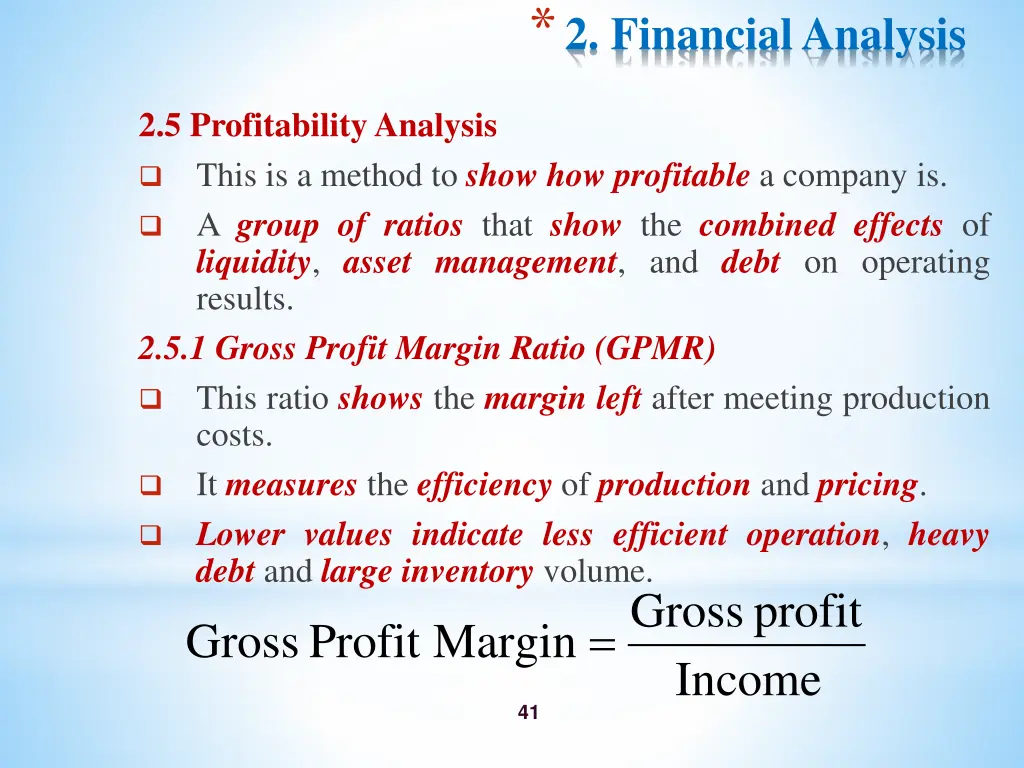 2 financial analysis 11