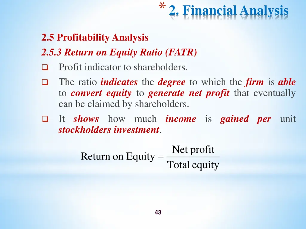 2 financial analysis 13