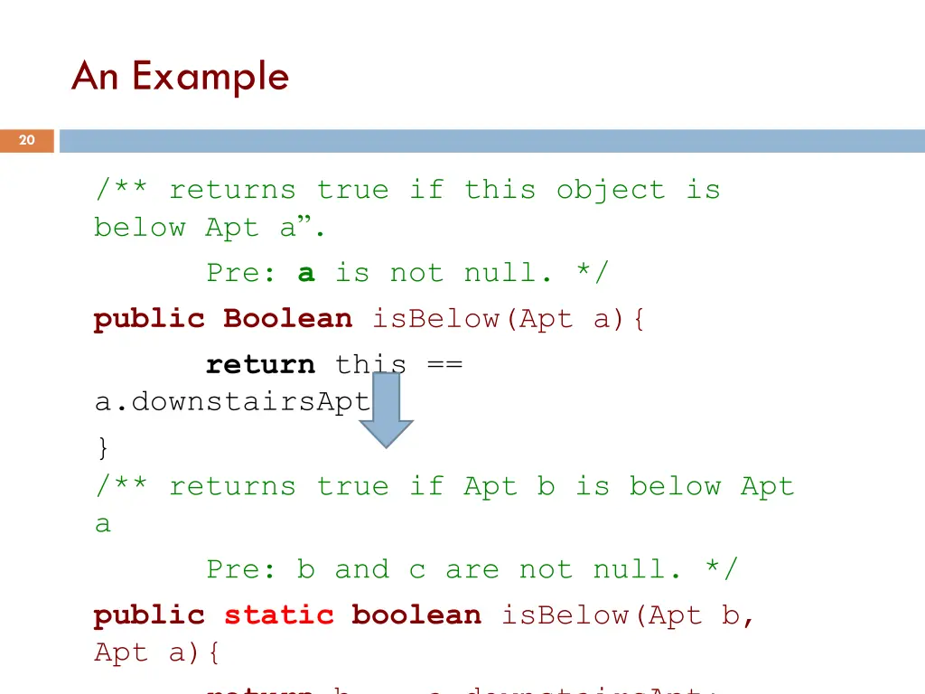 an example
