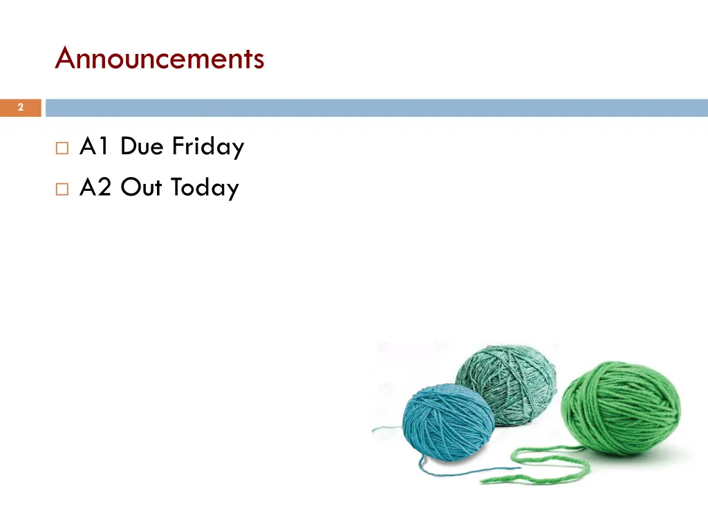 announcements