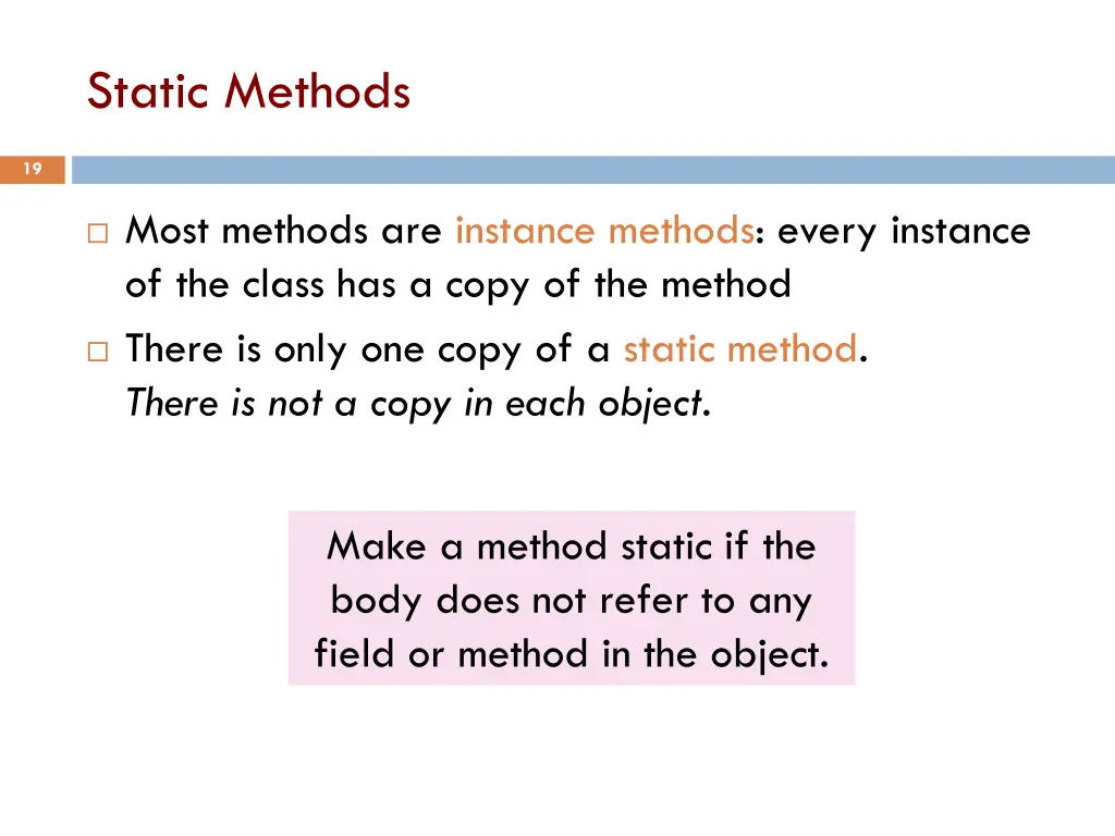 static methods