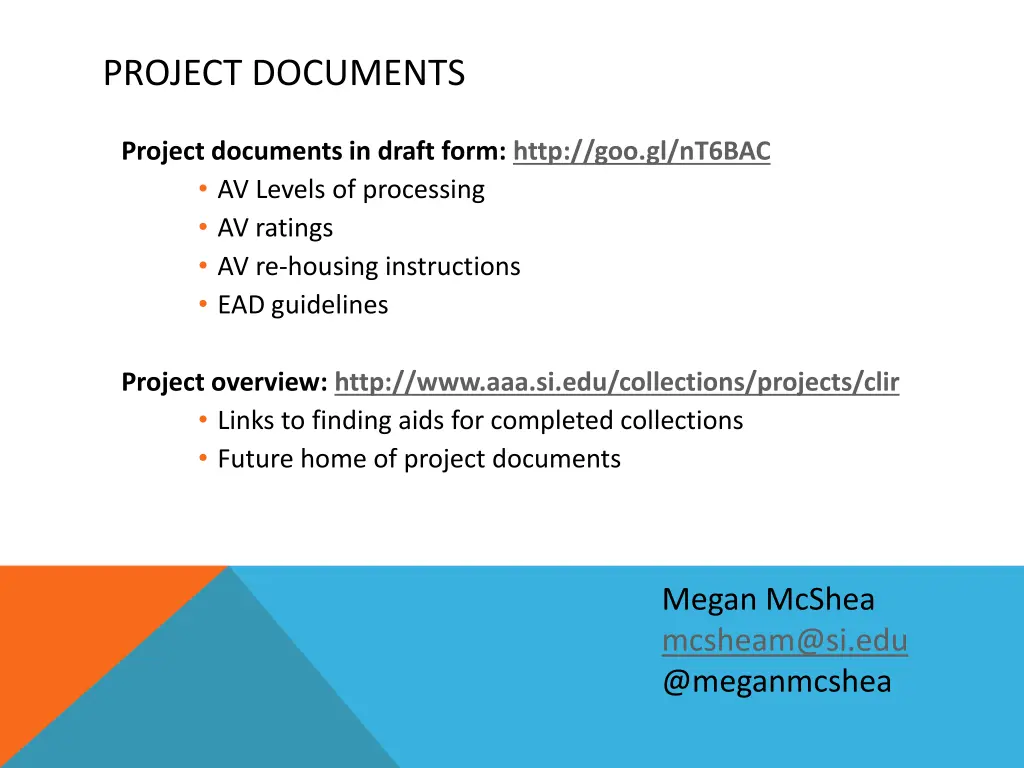 project documents