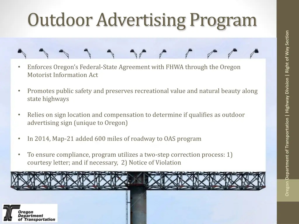 outdoor advertising program