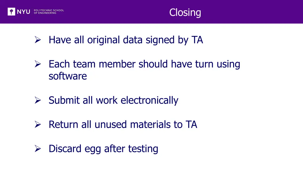 closing