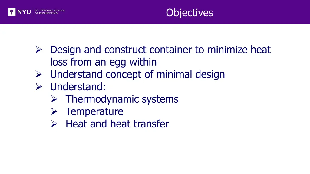 objectives
