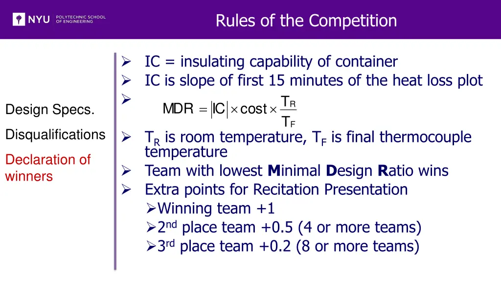 rules of the competition 2