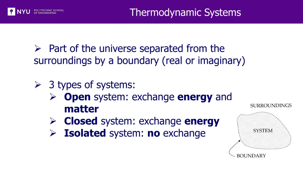 thermodynamic systems