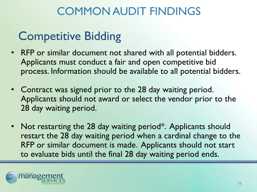 common audit findings 1