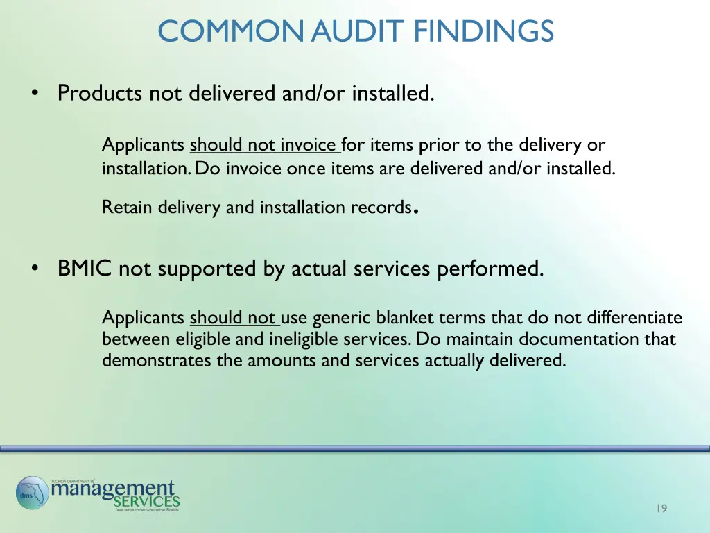 common audit findings 4