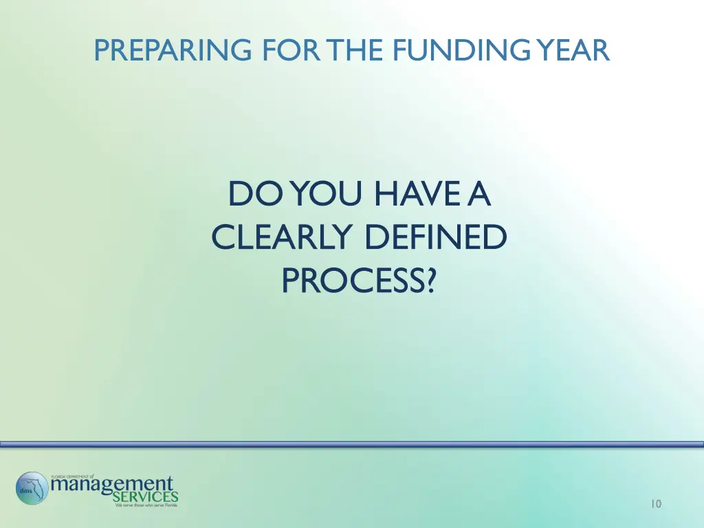 preparing for the funding year 2