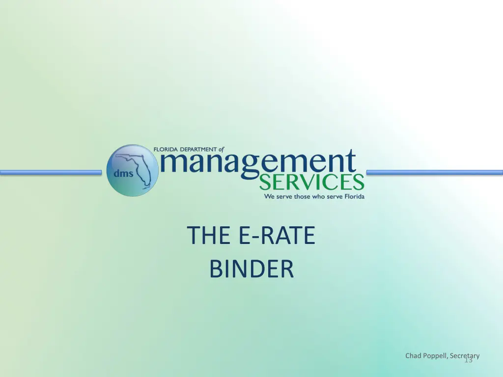 the e rate binder