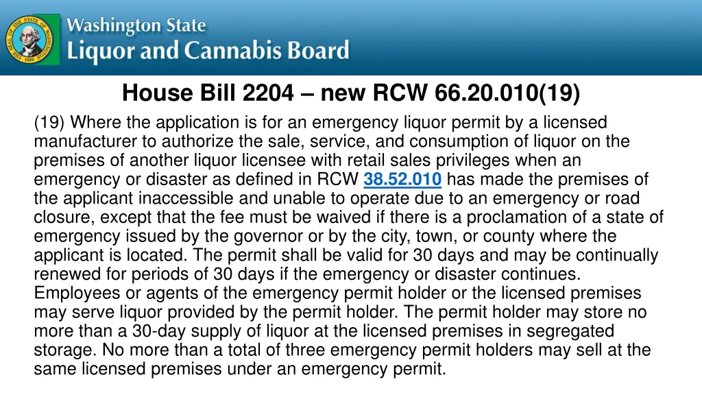 house bill 2204 new rcw 66 20 010 19 19 where