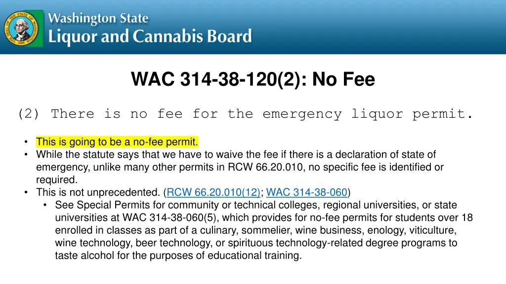 wac 314 38 120 2 no fee