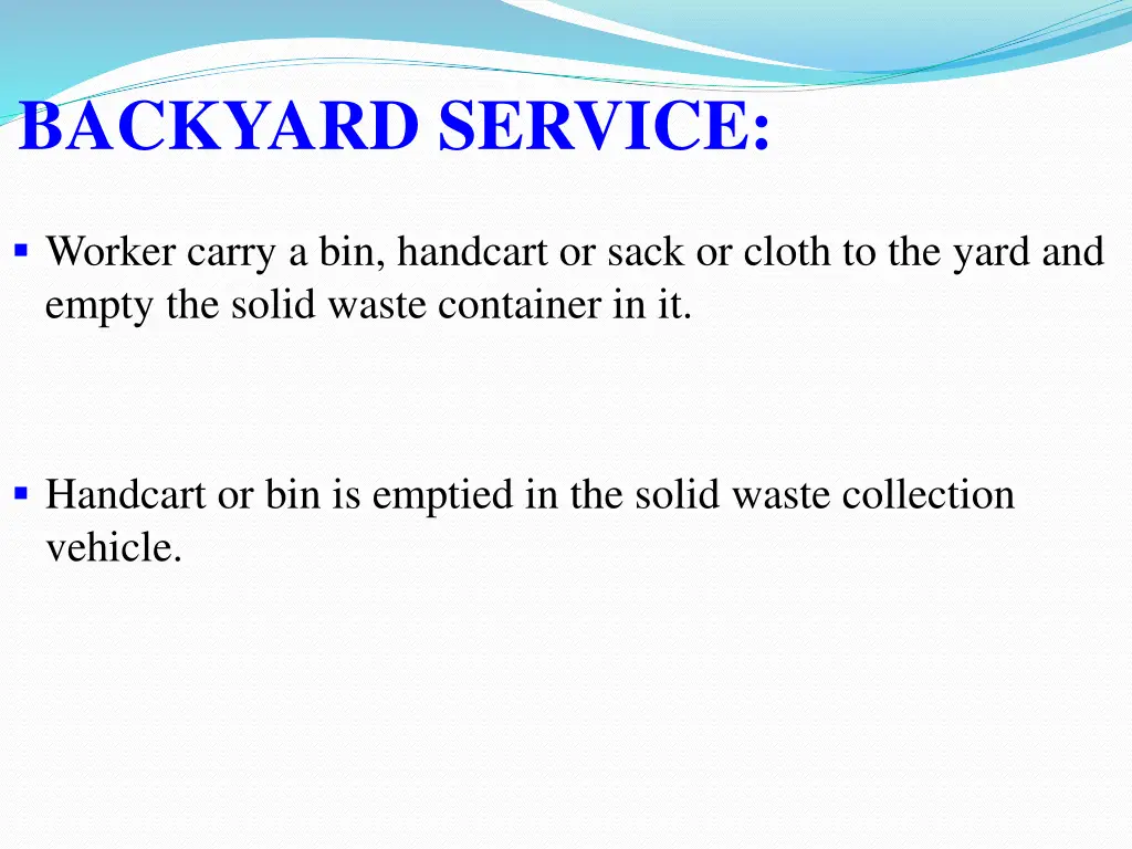 backyard service