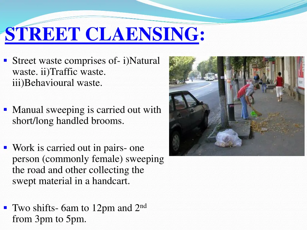 street claensing