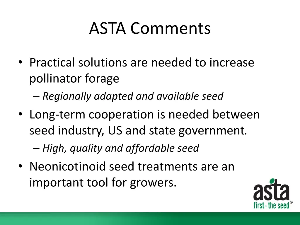 asta comments