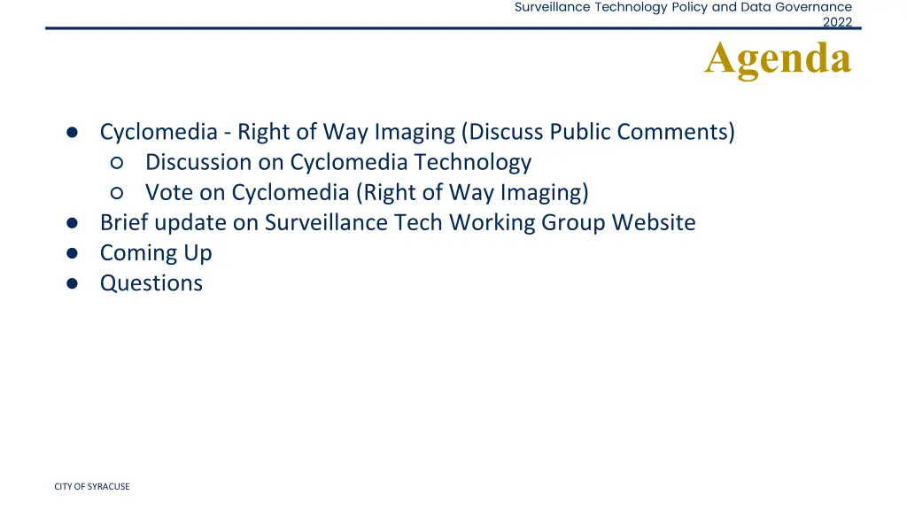 surveillance technology policy and data governance 1