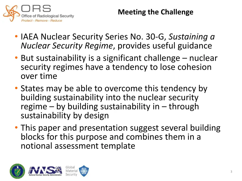 meeting the challenge
