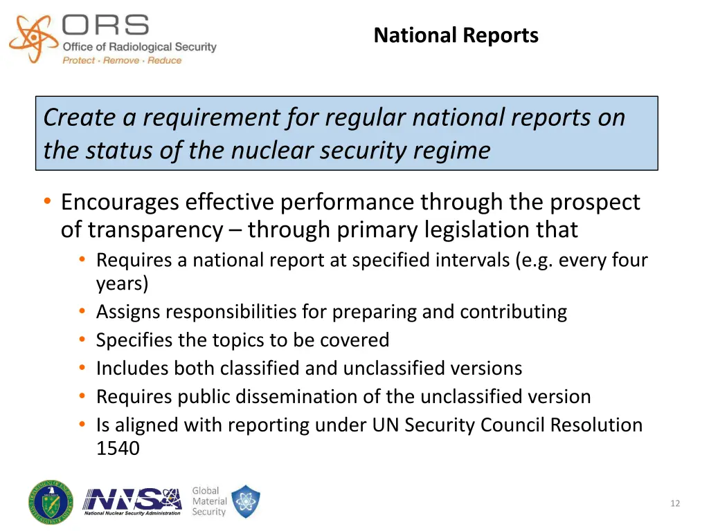 national reports
