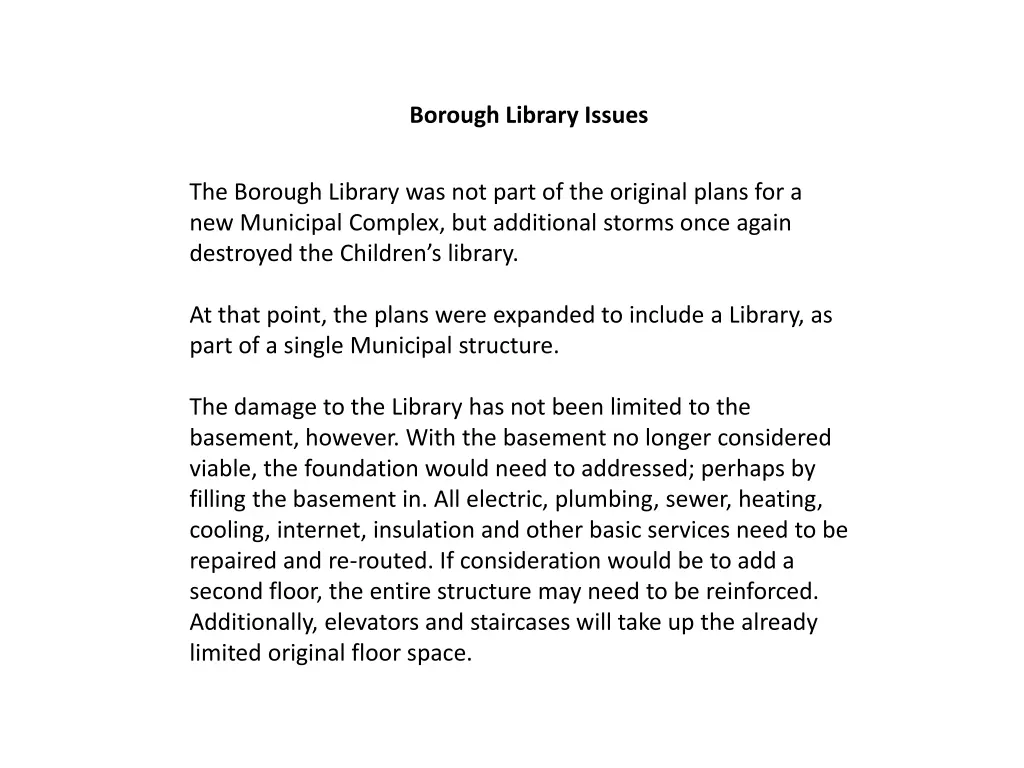 borough library issues