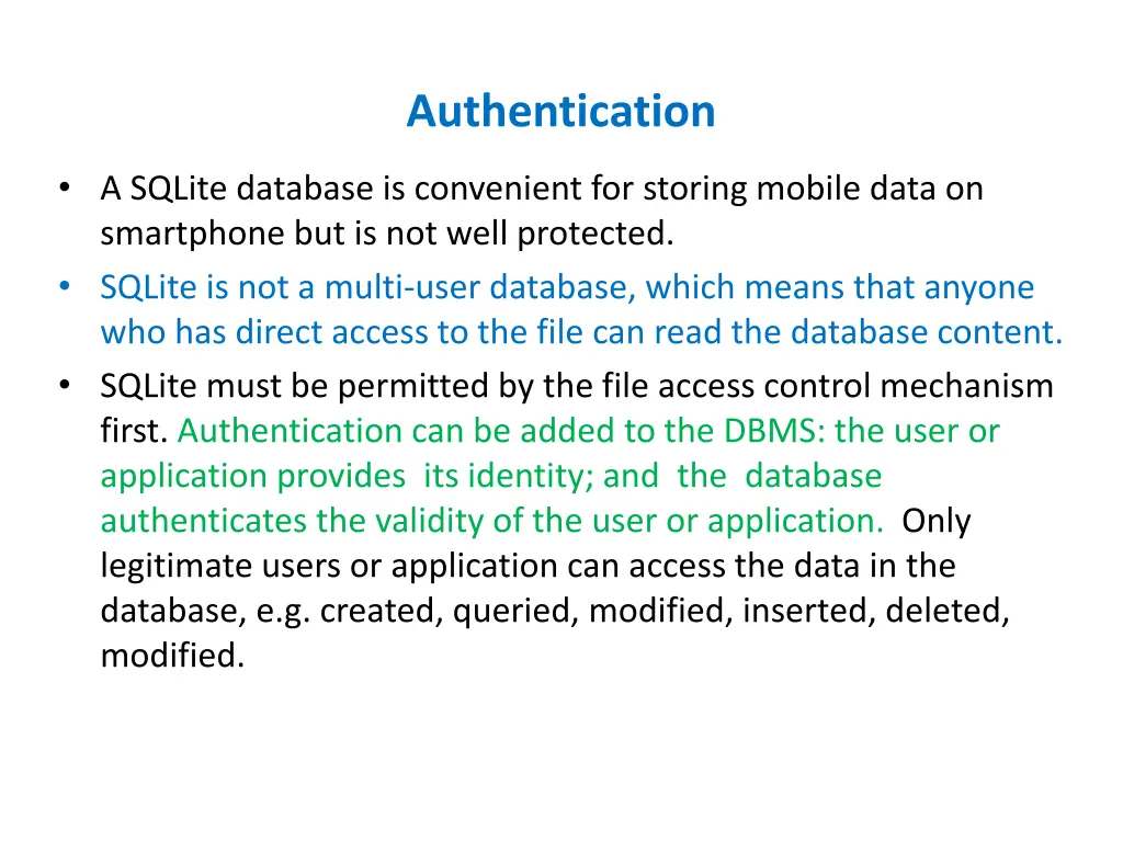 authentication
