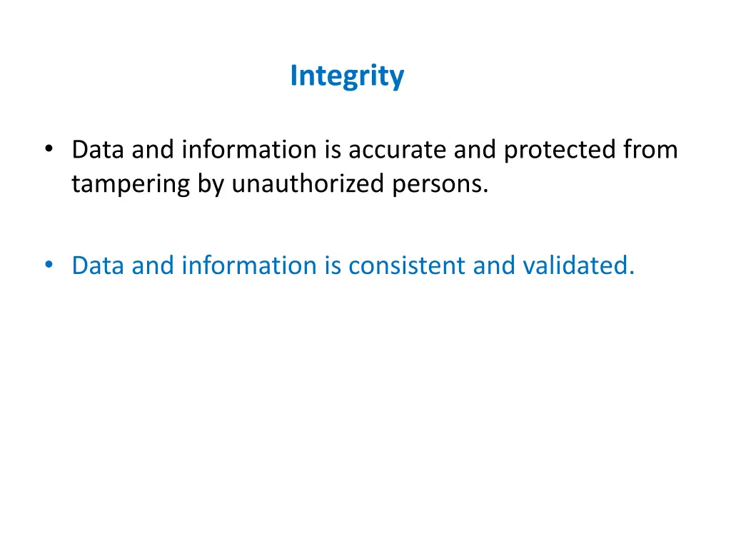 integrity