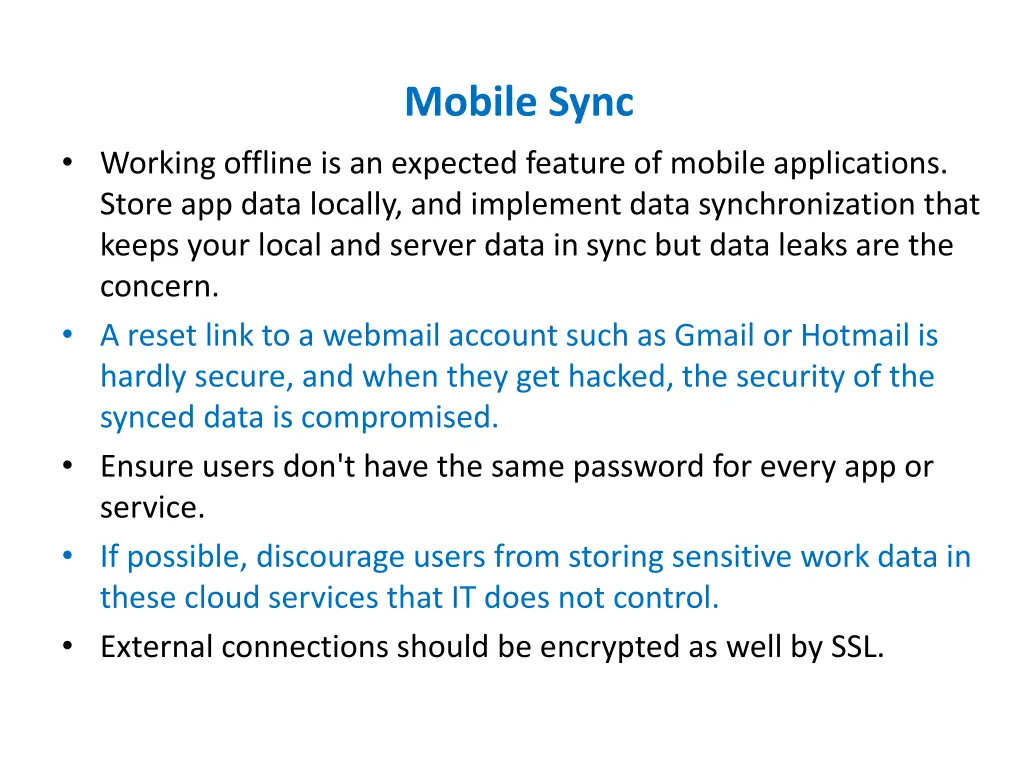mobile sync