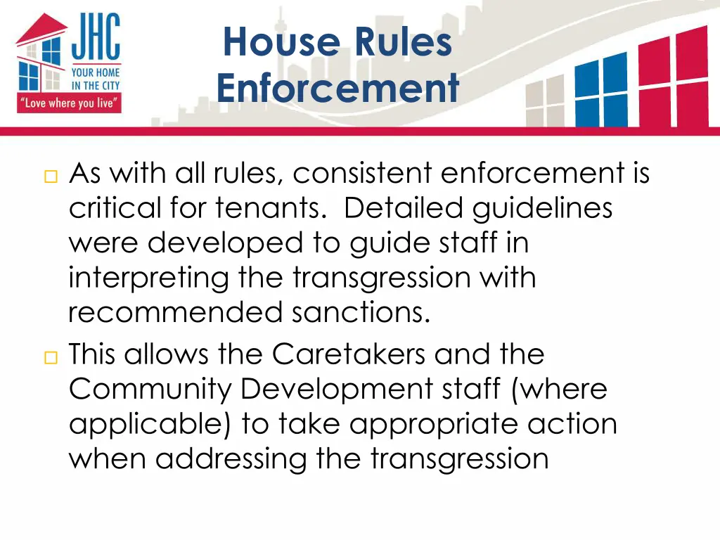 house rules enforcement