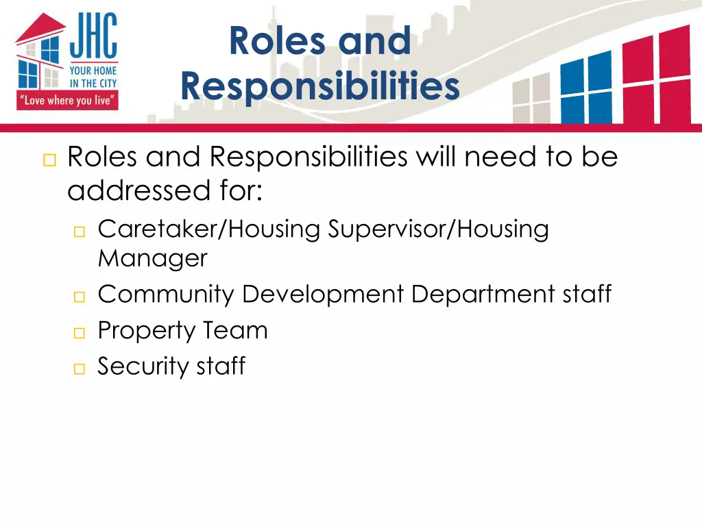 roles and responsibilities