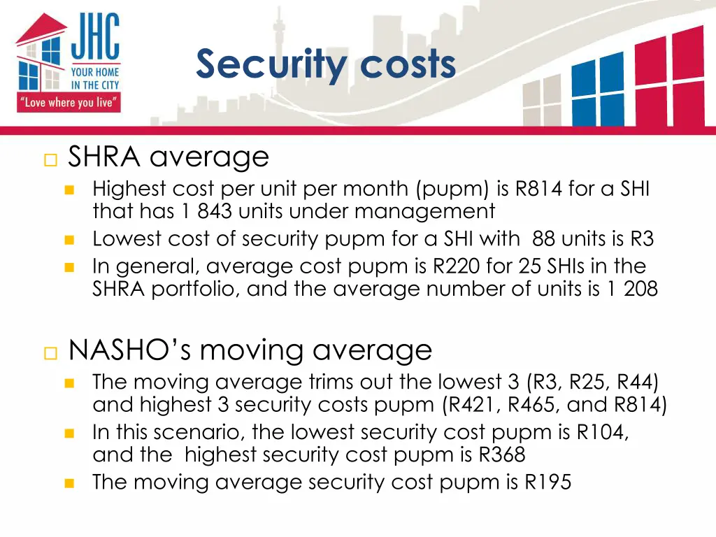 security costs