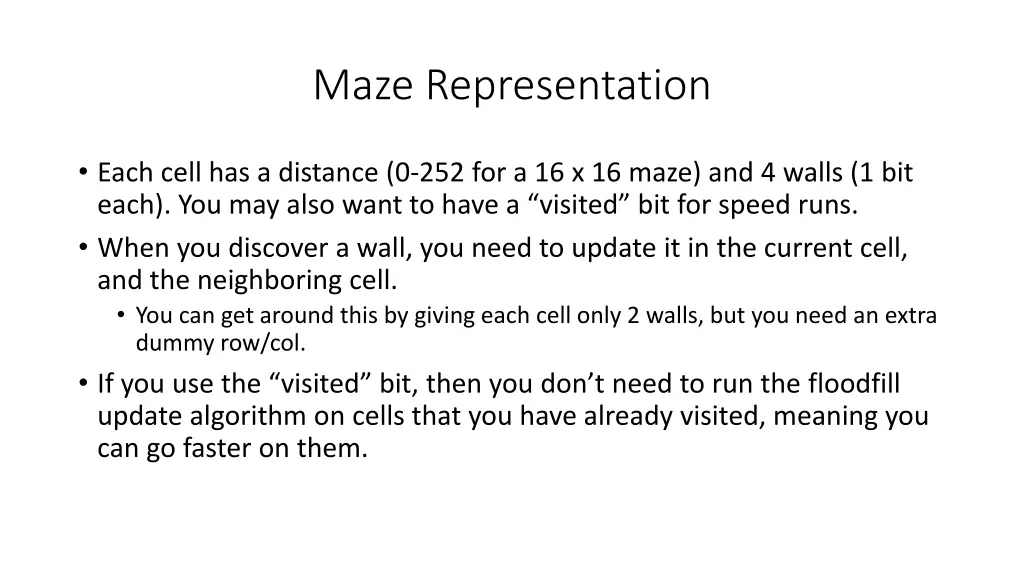 maze representation