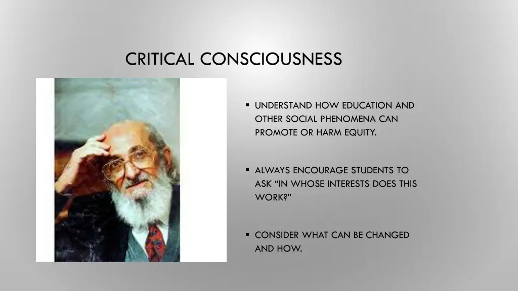 critical consciousness