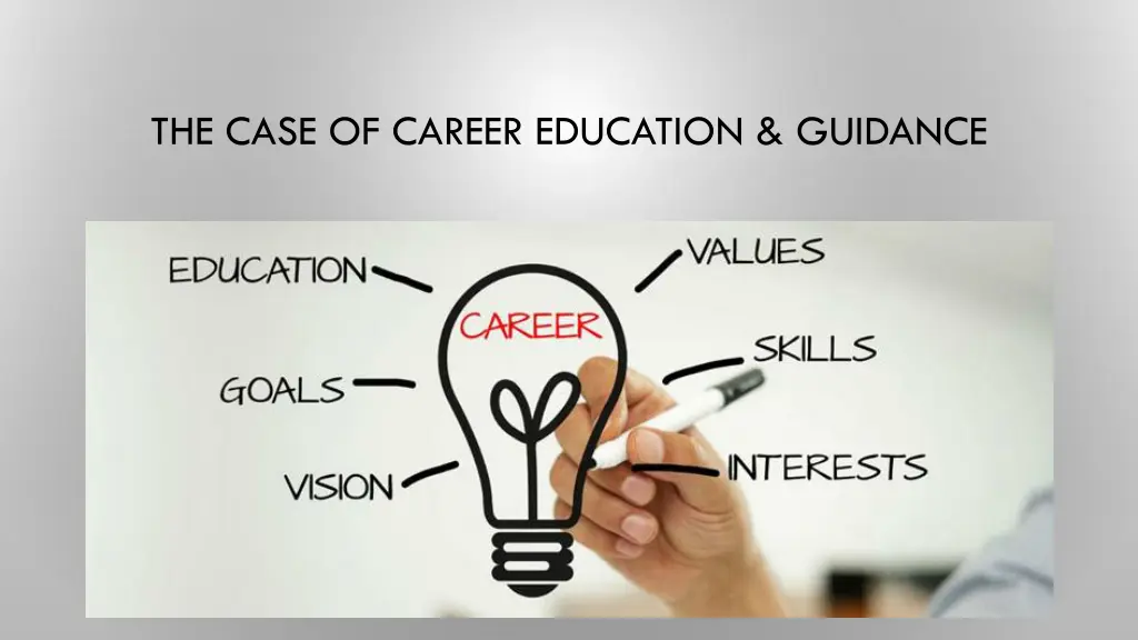 the case of career education guidance