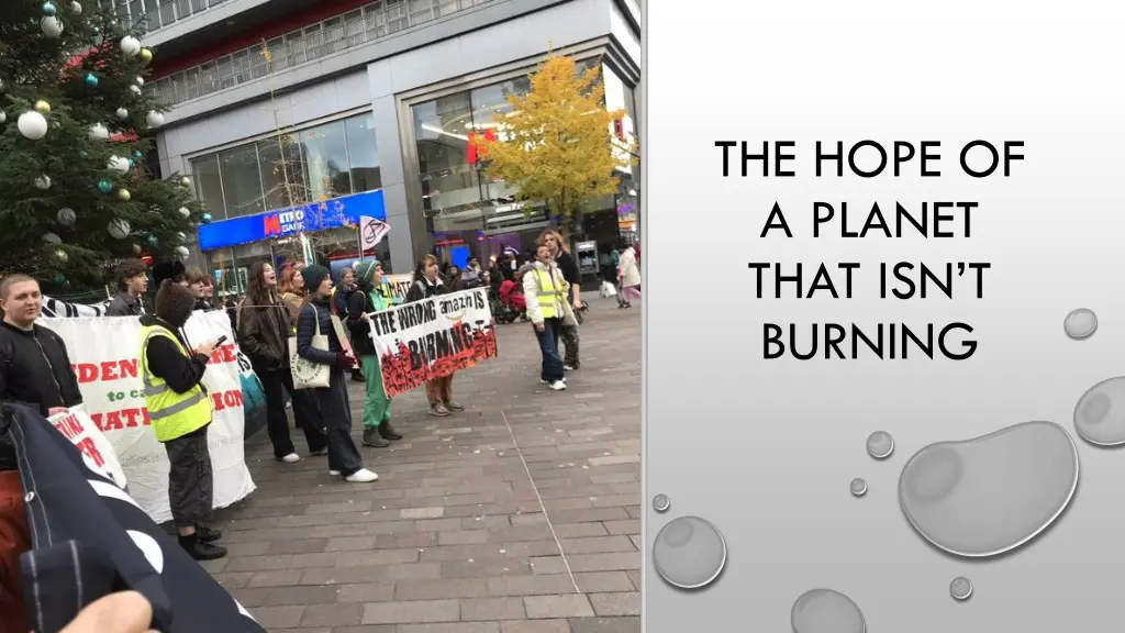 the hope of a planet that isn t burning