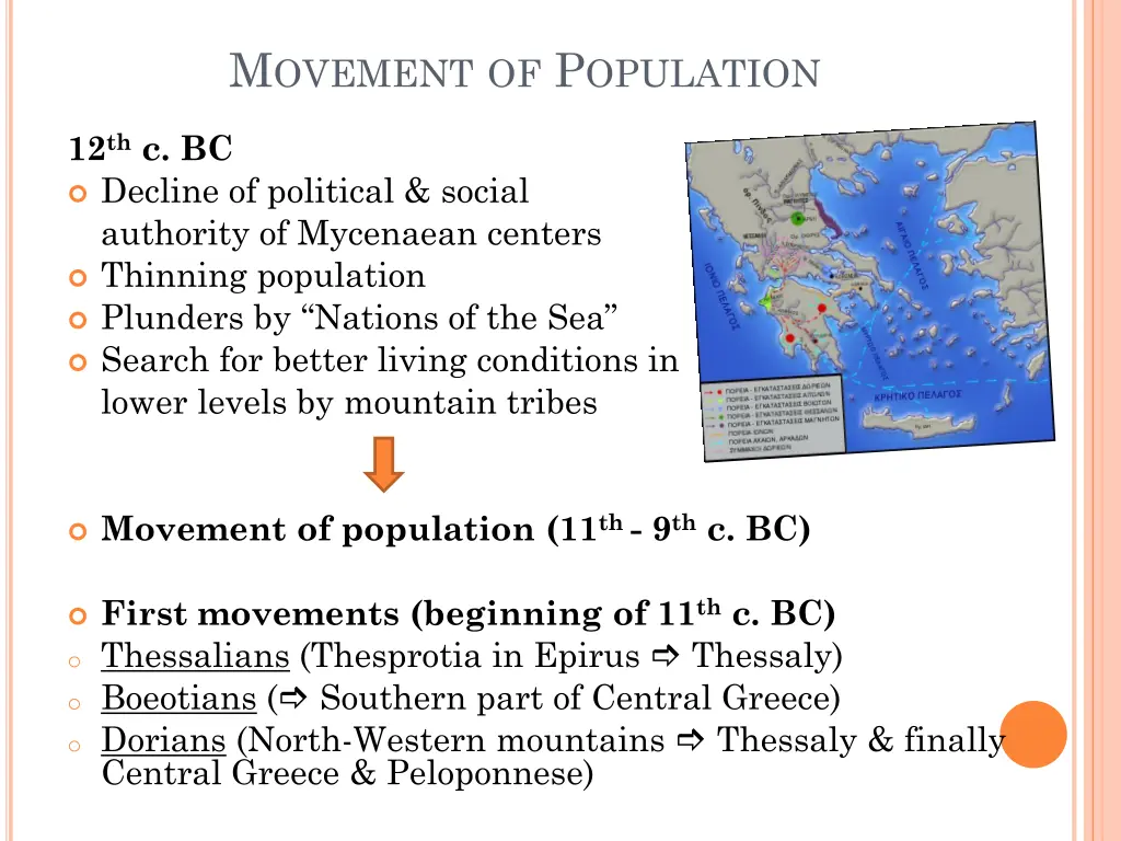 m ovement of p opulation