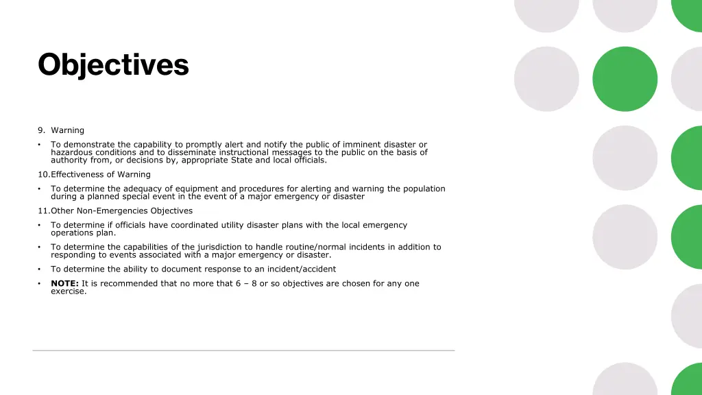objectives 4