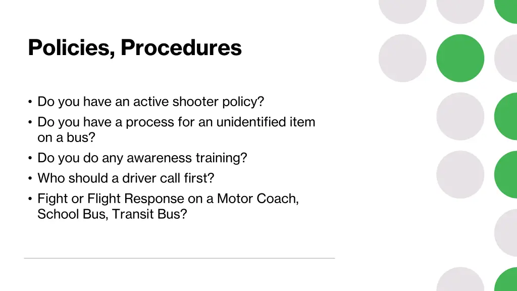 policies procedures