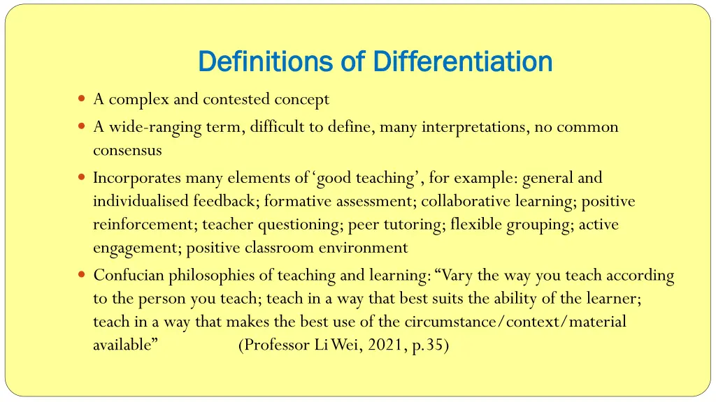 definitions of differentiation definitions