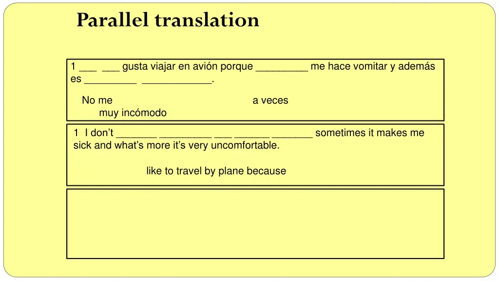 parallel translation 1