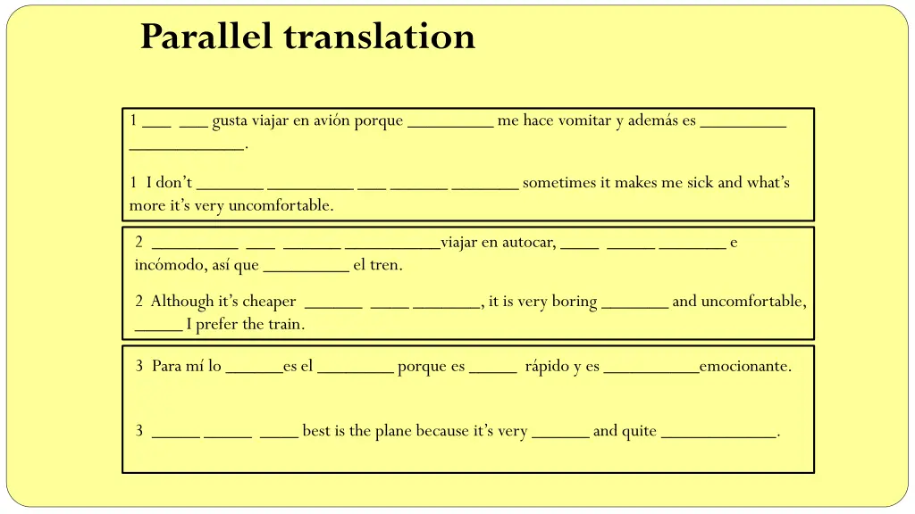 parallel translation